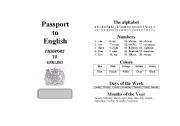 English worksheet: Passport to English