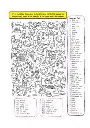 English Worksheet: Find Me