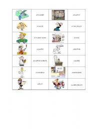 English Worksheet: job dominoes part 2