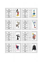 English Worksheet: comparatives