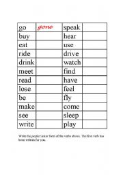 English worksheet: Present perfect worksheets