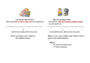 English Worksheet: Defining and non-defining relative clauses