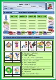 English Worksheet: PAST SIMPLE OF REGULAR VERBS