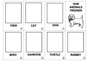 English Worksheet: PETS MINI-BOOK