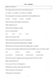 English Worksheet: Detailed Questions for Sicko