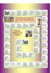 English Worksheet: Talk the hind legs off a donkey