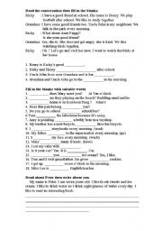 English Worksheet: english 