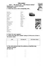 English Worksheet: video session causative have