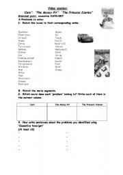English Worksheet: video session causative have