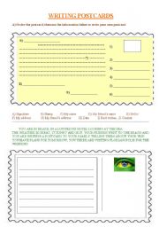 English Worksheet: POSTCARD