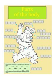 English Worksheet: Parts of the body