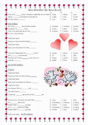 English Worksheet: Song Activity - Head over Heels - Alain Clark