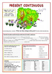 English Worksheet: Present Continuous