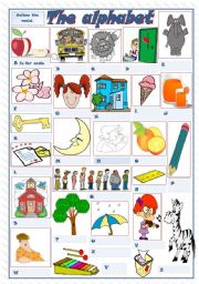 English Worksheet: THE ALPHABET