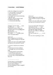 English Worksheet: Cornerstone Arctic Monkeys