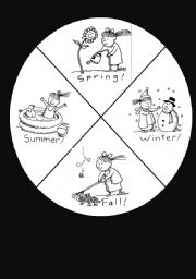 English Worksheet: Seasons Wheel