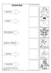 English Worksheet: occupations