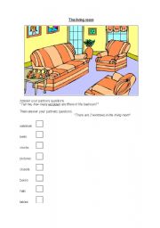 English Worksheet: How many are there? (speaking activity)