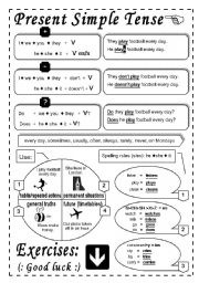 English Worksheet: PRESENT SIMPLE TENSE