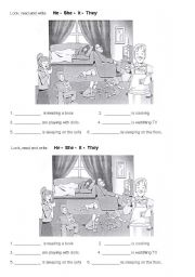 English Worksheet: Actions