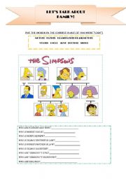 English Worksheet: FAMILY