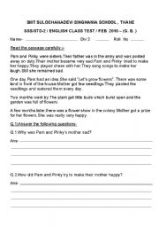 English worksheet: ENGLISH WORKSHEET BASED ON GRAMMER