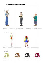English worksheet: Physical appearance