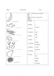 English worksheet: Food 2 - Matching