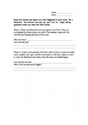 English Worksheet: Mystery Riddles
