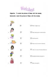 English Worksheet: illness