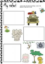 my safari - ESL worksheet by soledad_grosso