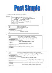 English Worksheet: Past Simple- exercises (other verbs than 