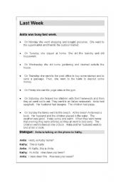 English worksheet: Past Tense Lesson