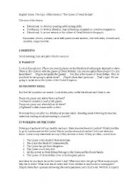 English worksheet: English lesson. The Queen of Great Britain