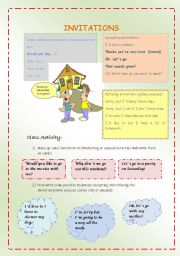 English Worksheet: Invitations