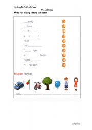 English worksheet: Numbers