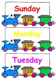 English Worksheet: days of the week