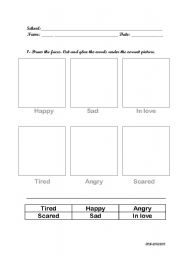 English worksheet: Feelings