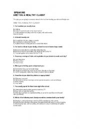 English worksheet: Food Quiz