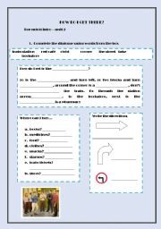 English worksheet: How do I get there? Top Notch video session