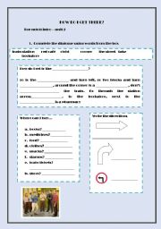 English Worksheet: How do I get there? Top Notch video session
