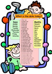 English Worksheet: date