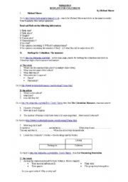 English Worksheet: BOWLING FOR COLUMBINE WEBQUEST