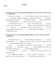 English Worksheet: Past Simple-Fairy Tales