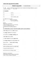 English Worksheet: alanis morissette