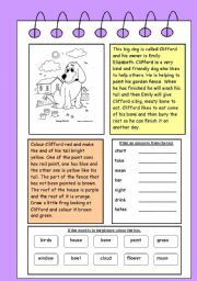 English Worksheet: Working with words