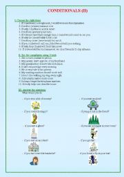 English Worksheet: Conditionals (II)