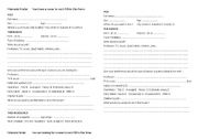 English Worksheet: Flatmate finder role play