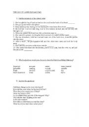 English Worksheet: The leg of the lamb