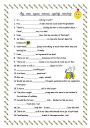 English Worksheet: some or any